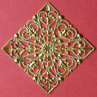 Square Filigree Centres